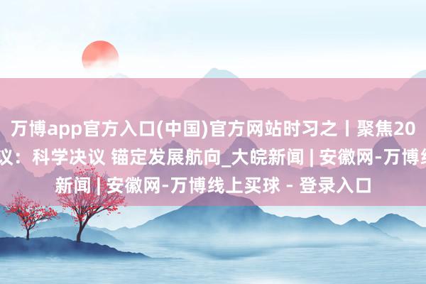 万博app官方入口(中国)官方网站时习之丨聚焦2024年中央政事局会议：科学决议 锚定发展航向_大皖新闻 | 安徽网-万博线上买球 - 登录入口